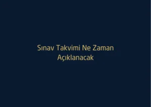 Ösym 2026 Sınav Takvimi Ne Zaman Açıklanacak